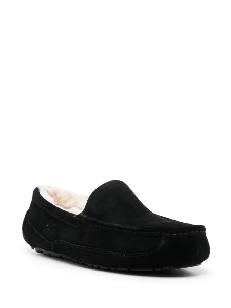 Zomšinės kambarinės šlepetės Ugg juoda