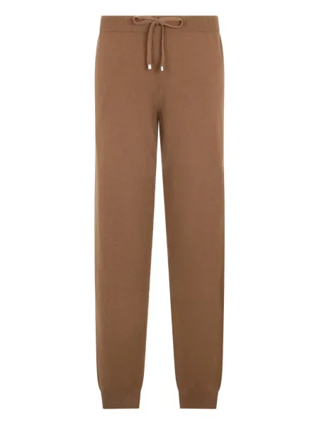 Dzianinowe talia spodnie Malo brązowe