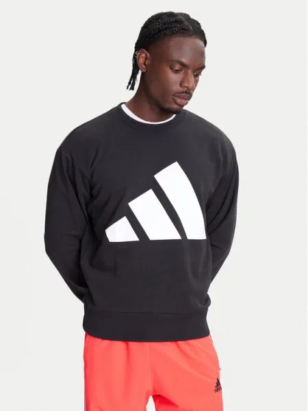 Adidas Суитшърт Essentials Big Logo черен