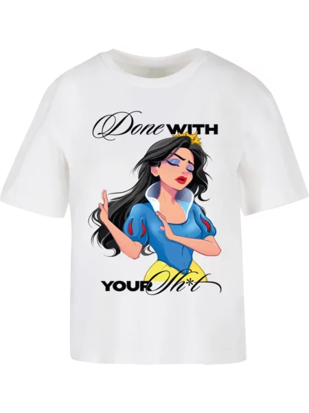 Miss Tee Póló Done With Your Sh*it' fehér