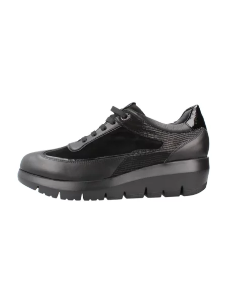 Welurowe sneakersy Stonefly czarne