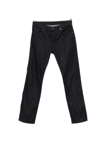 Blugi Emporio Armani cu autograf albastru