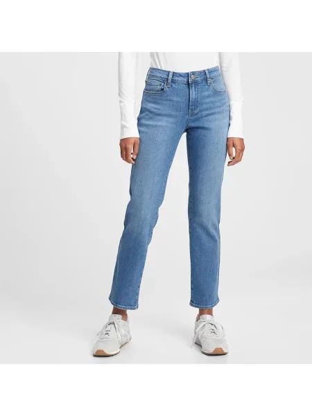 Панталони GAP Denim Pants Straight Mid Rise Medium Masco