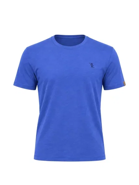 Tricou Billionaire cu broderie albastru