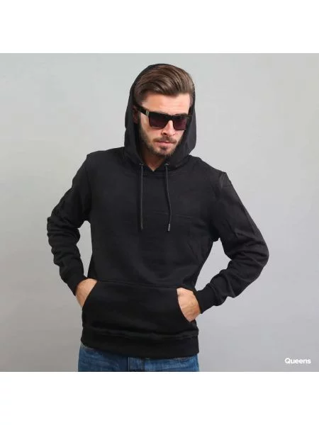 Φούτερ Urban Classics Basic Sweat Hoody Black M μαύρο
