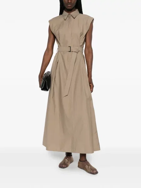Rochie midi Brunello Cucinelli fără mâneci