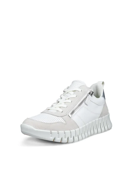 Sneakerși Ecco alb