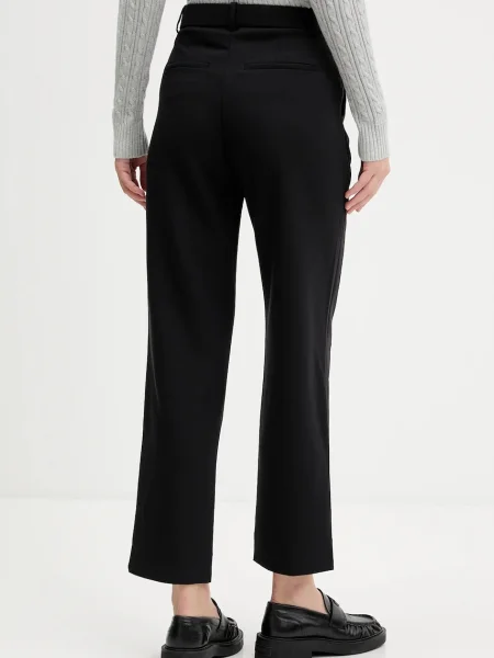 Kalhoty Abercrombie & Fitch high waist černá