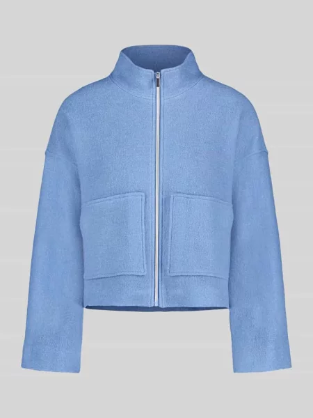 Krój oversized krótki blezer z mieszanka i wełny Betty Barclay niebieska
