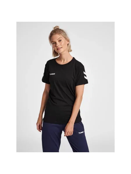 Koszulka sportowa z krótkim rękawem Hummel hmlGO cotton biała