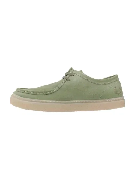 Pantofi Fred Perry din piele de căprioară verde