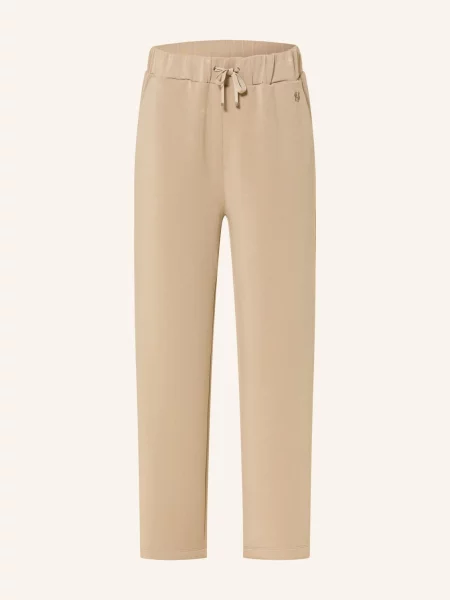 Boss Spodnie Elabse W Stylu Joggingowym beige beżowe
