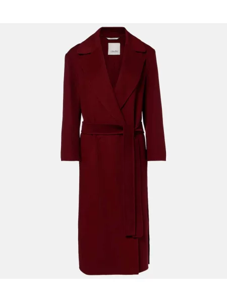 Palton 's Max Mara de lână bordo
