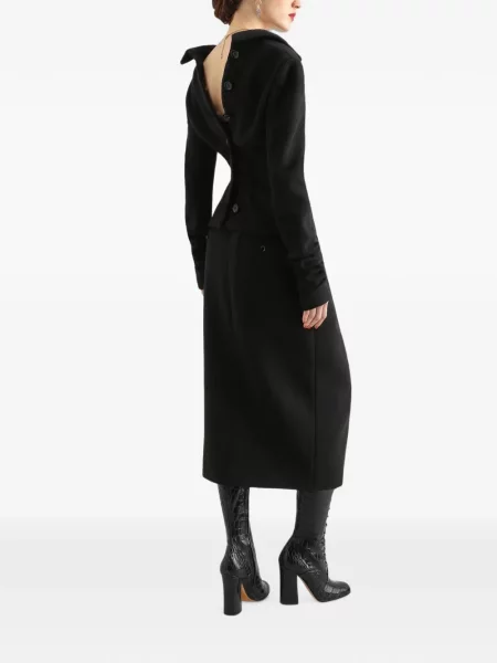 Geacă Dolce & Gabbana de lână negru