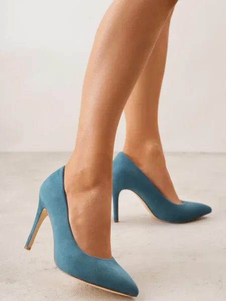 Pantofi stiletto Innatia închis verde