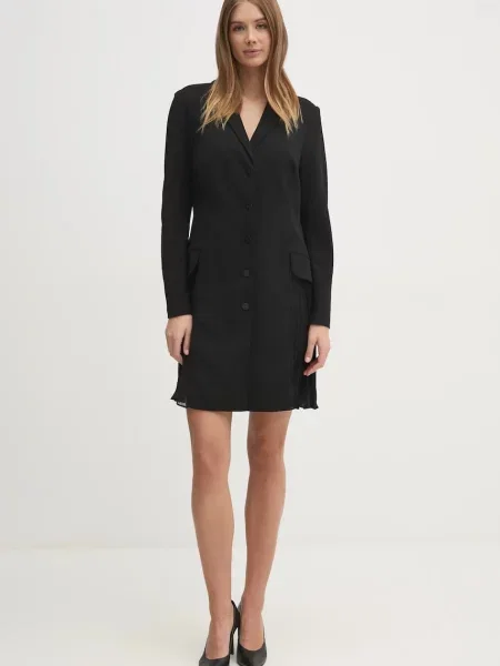 Dkny sukienka mini prosta czarny