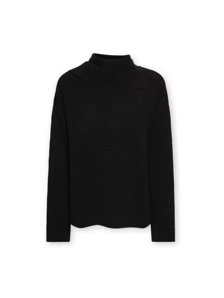 Lniany sweter Elena Miro' czarny
