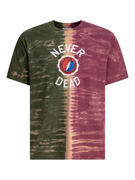 Тениска This Is Never That с tie-dye ефект зелено