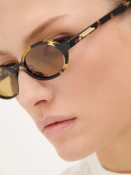 Солнцезащитные очки Bottega Veneta оранжевые