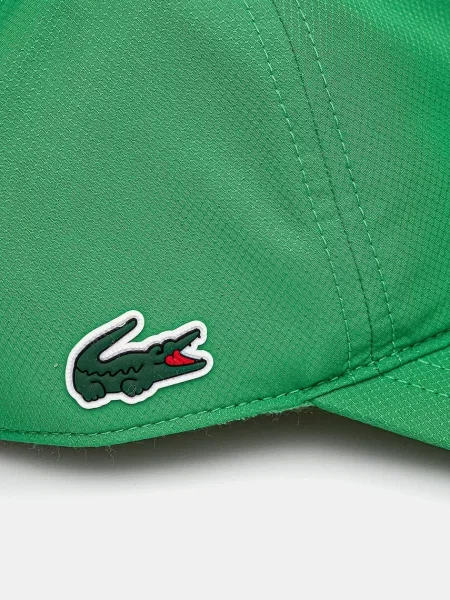 Однотонная кепка Lacoste зеленая