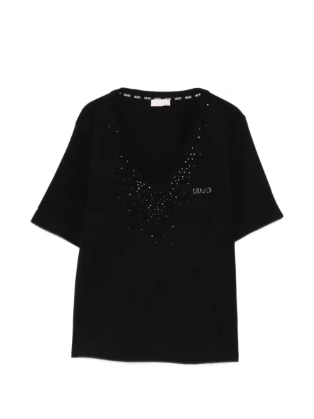 Tricou Liu Jo cu decolteu în V negru