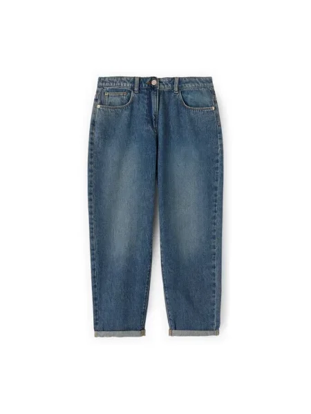 Jeansy boyfriendy Motivi niebieskie