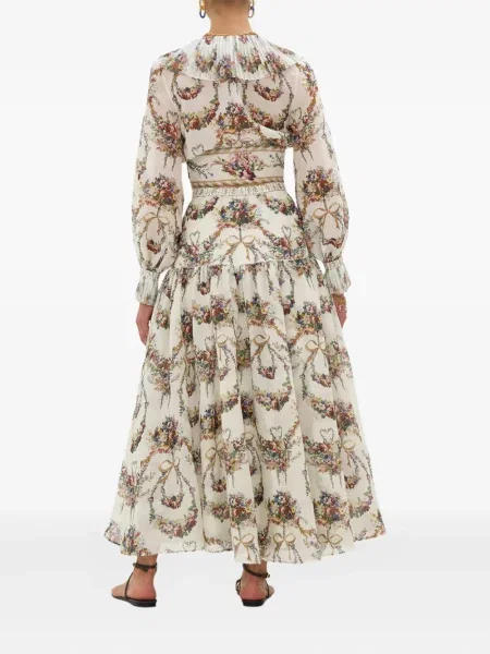 Bluzka Camilla z falbankami plisowana kopertowa