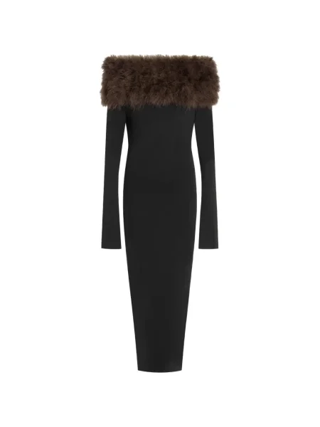 Sukienka midi 16arlington do kolan garniturowa czarna