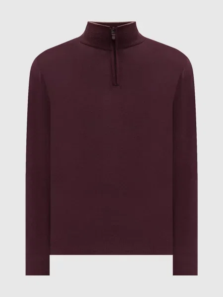 Бордовий джемпер з вовни Canali