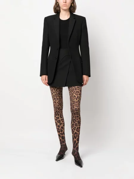 Raštuotos pėdkelnės Valentino Garavani leopardinės ruda