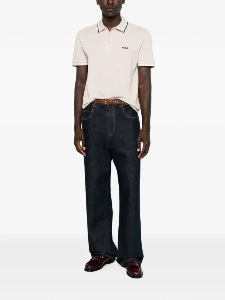 Tricou polo Boss cu broderie