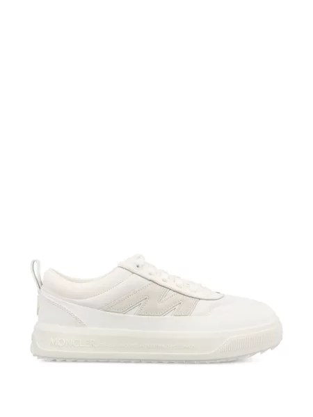 Sneakerși Moncler din piele de căprioară alb