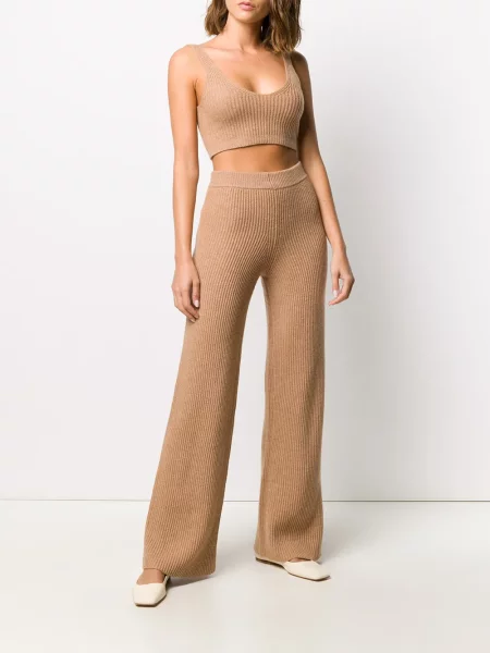 Kamizelka Cashmere In Love z kaszmiru o krotszym kroju prążkowana