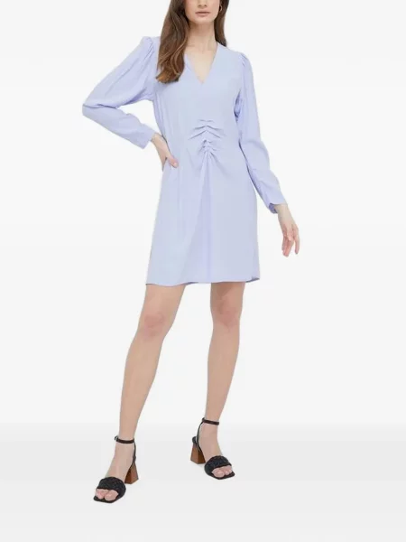 Rochie mini Benetton cu decolteu în V violet