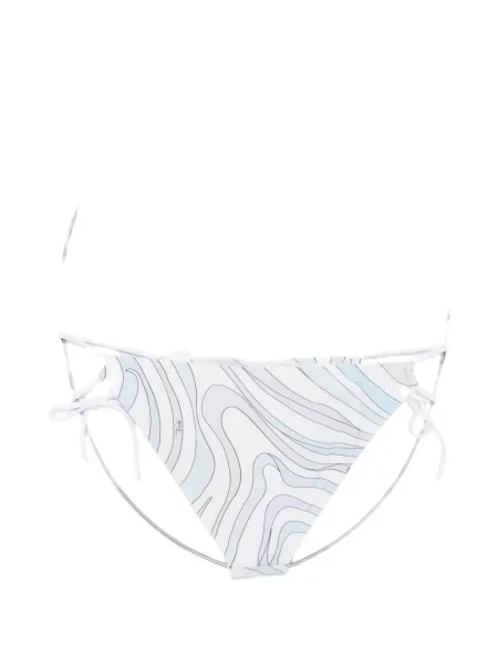 Bikini Pucci cu imagine cu legături alb