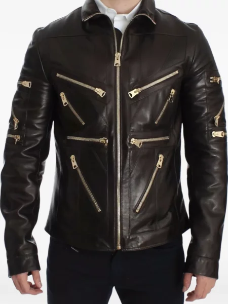 Geanta de piele Dolce & Gabbana maro