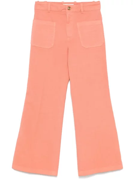 Cropp pantaloni Chloé portocaliu