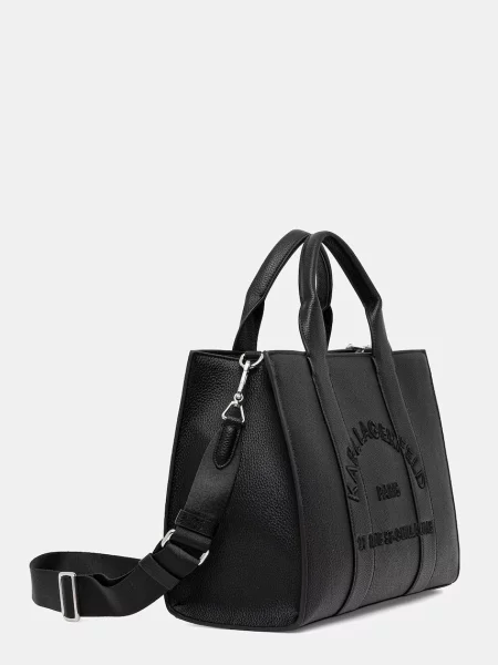 Shopper kabelka Karl Lagerfeld z ekologickej kože čierna