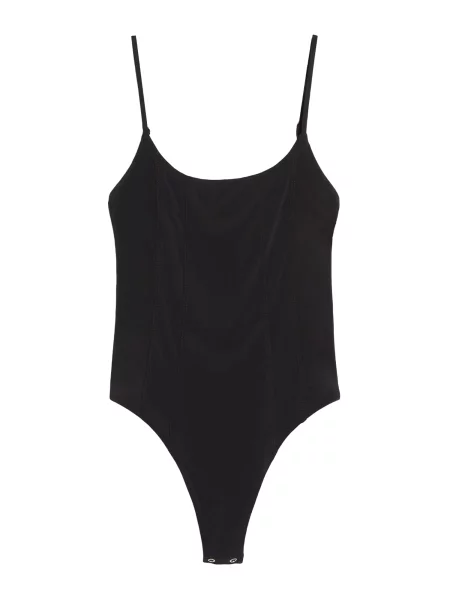 Bershka Tricou body negru