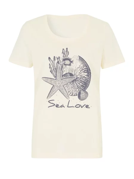 T-shirt Sea Love biała