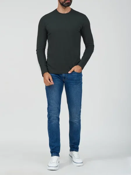 Лонгслив Stefan Brandt зеленый