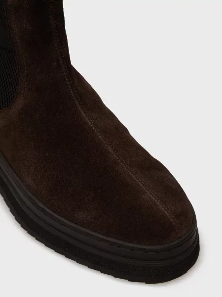 Замшеві черевики челсі Gant коричневі
