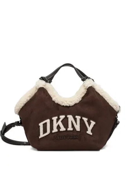 Шопинг чанта Dkny кафяво