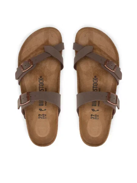 Japonki Birkenstock brązowe