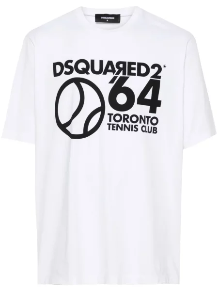 Tricou Dsquared2 cu imagine alb