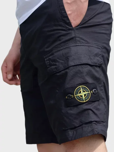 Шорты Stone Island с камнями синие