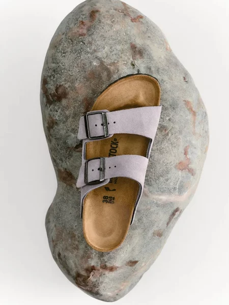 Замшевые шлепанцы Birkenstock