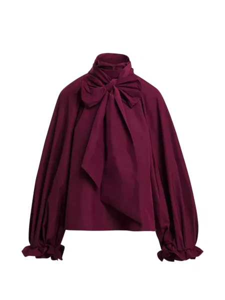 Bluză Essentiel Antwerp cu funde violet