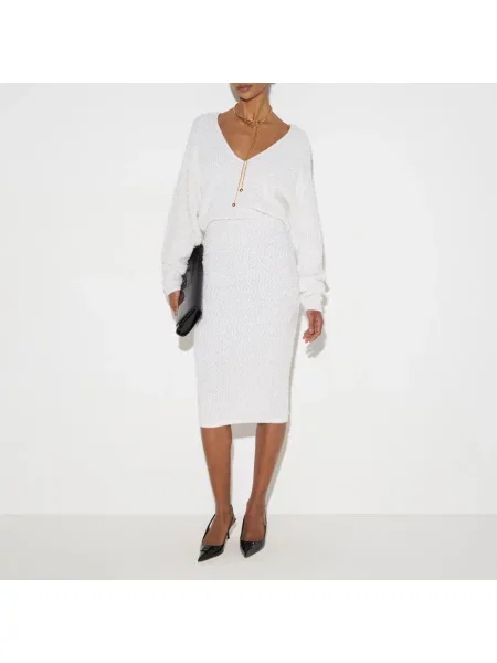 Sukienka midi Elisabetta Franchi beżowa