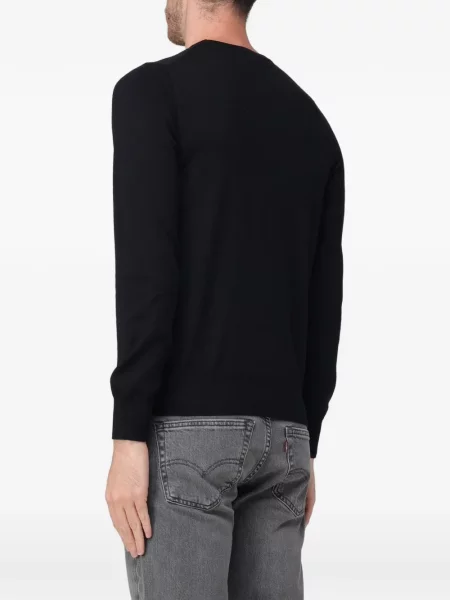 Pulover Brooksfield cu broderie de lână negru